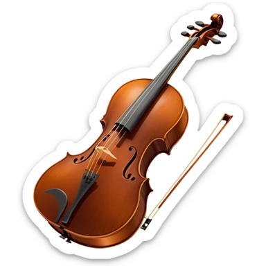 Cinematic Realistic Cello, deep brown polished wood, elegant f-holes curving gracefully, warm golden lighting creating depth, bow gently resting on the strings, glowing with the rich resonance of classical artistry. sticker