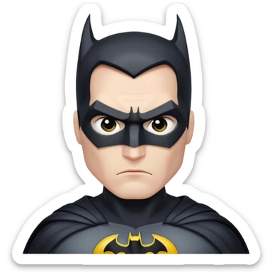 Batman looking serious sticker