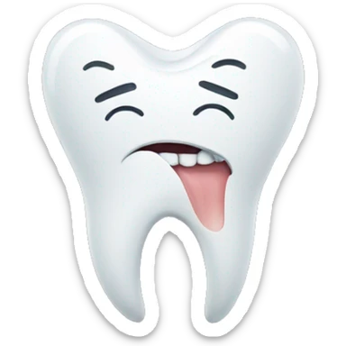hurting tooth sticker