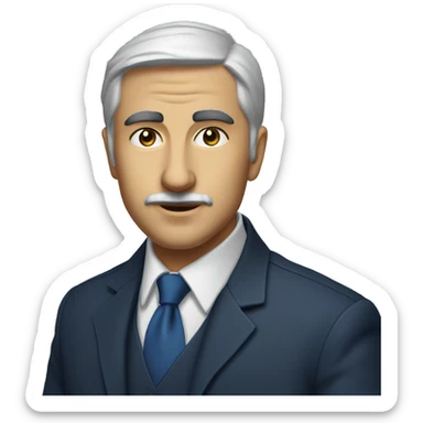 Sarı lacivert ikil bayrak sticker