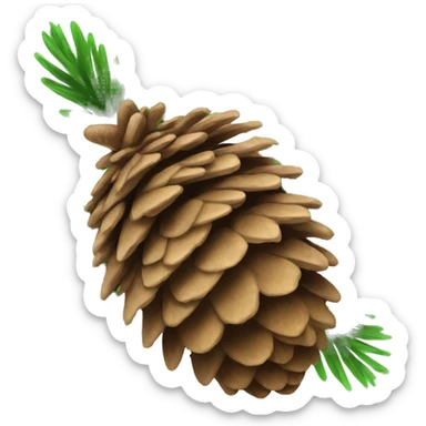 pine cone sticker
