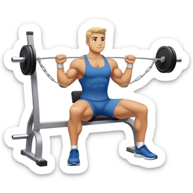upper-back row exercise sticker