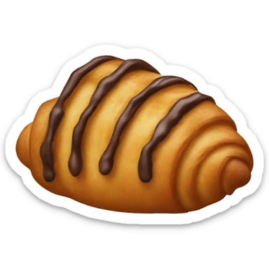 Chocolate croissant sticker