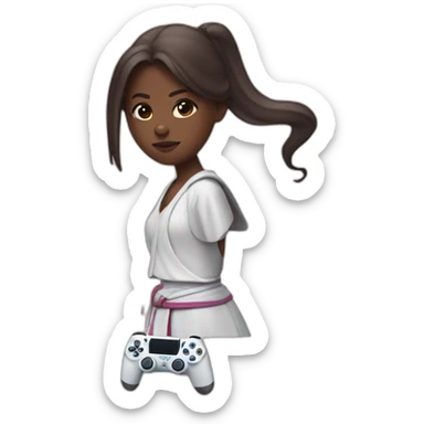 girl sith playstation 5 controller sticker