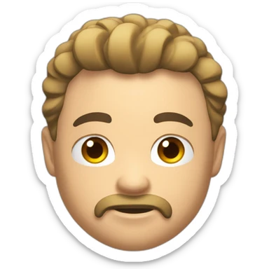 Mec musclé débardeur sticker