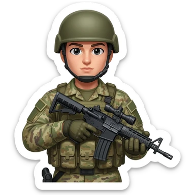 assault rifle sniper military theme hunter sticker
