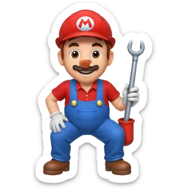 mario mooning sticker