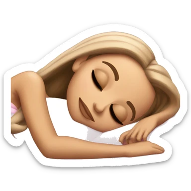 Ariana Grande sleeping sticker