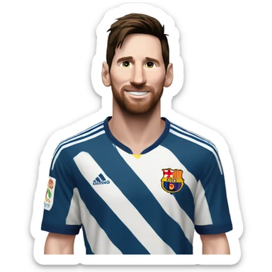 Messi In Madrid clothes  sticker