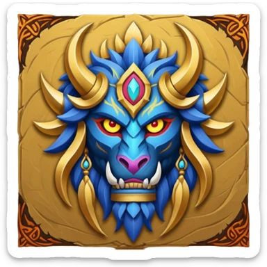 warcraft tribal faction emblem sticker