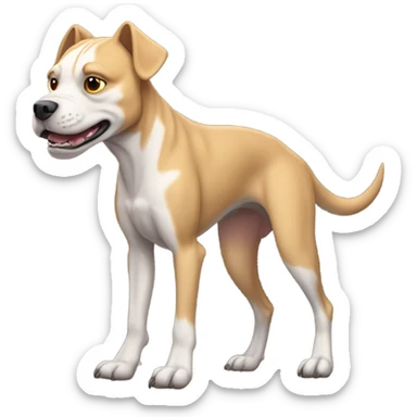 Velociraptor pit bull dog sticker