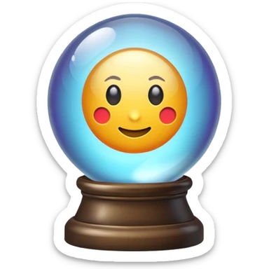 Crystal ball sticker