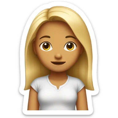 A small girl with huge feet  sticker