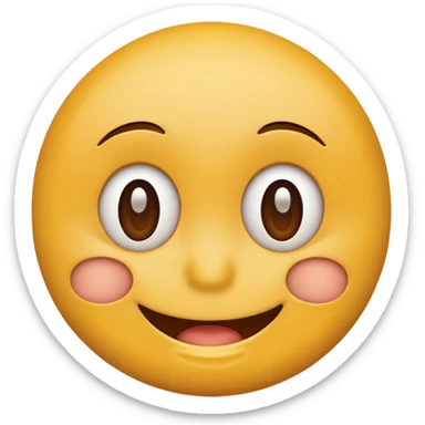 Smiley face mixed 🤗+😬 sticker