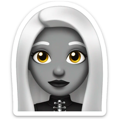 Goth girl sticker
