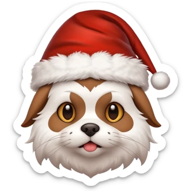 mogwai with a santa hat sticker