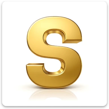 3D gold '0%' symbol on pure white background sticker