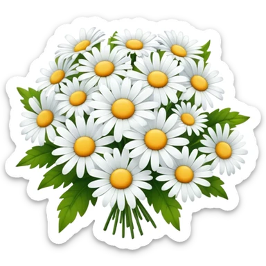 bouquet of daisies sticker