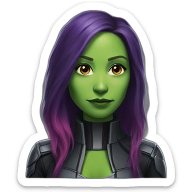  Gamora listen music sticker