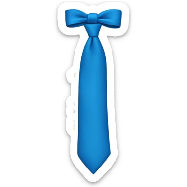 thin blue ties bow sticker