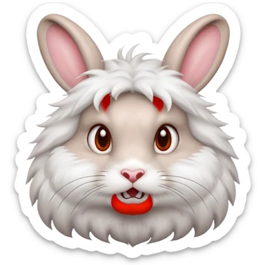 Rabit mogging sticker