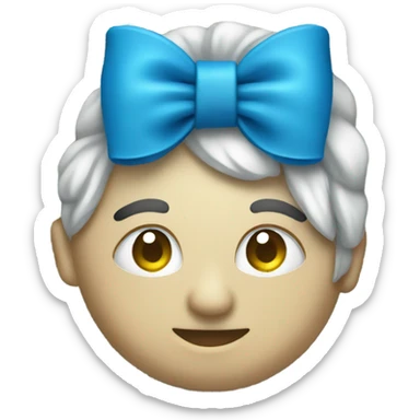 Money with a blue bow sticker