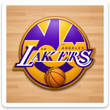 Los Angeles lakers logo sticker