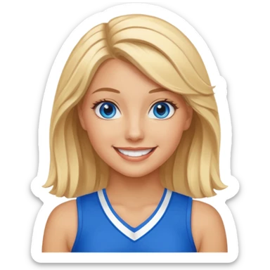 Blonde , blue eyes , Seattle , cheerleader sticker