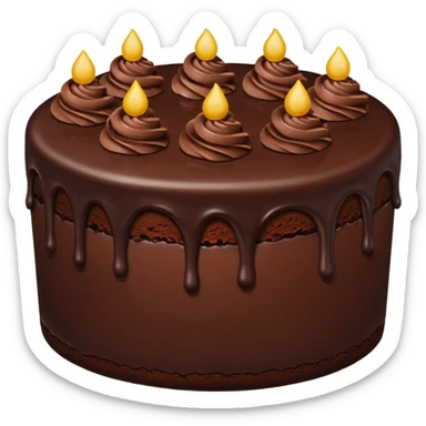 Chocolate cake sticker