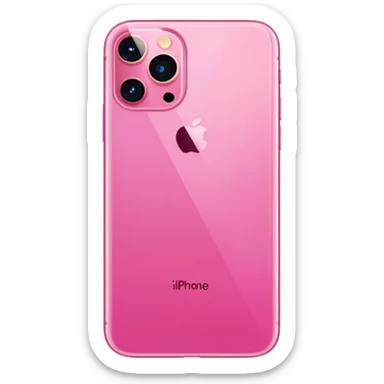 Create me a pink iPhone 17 pro image with the screen. png sticker