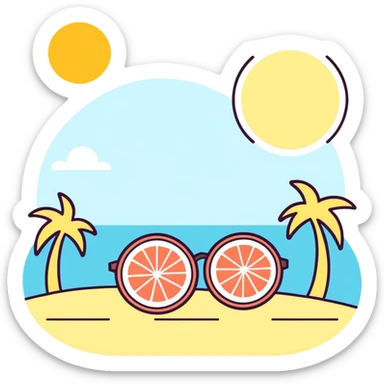 Summer sticker