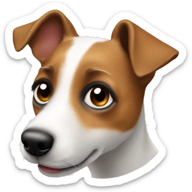 jack russel terrier dog  sticker