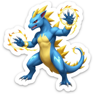 Electrike-Manectric-Salamence-fusion (full body) sticker