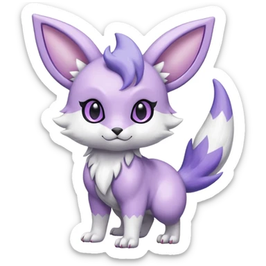 Shiny Furret-Absol-Espurr-Mienshao-Espeon-Hybrid (Full body) sticker
