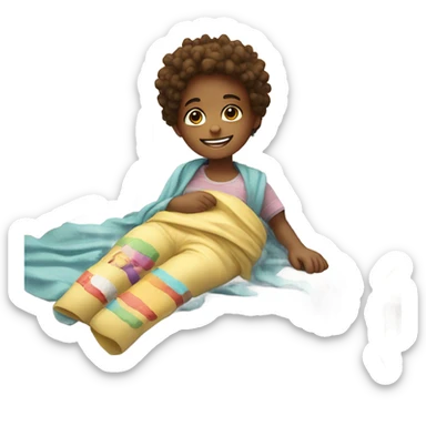 get well soon kid sticker