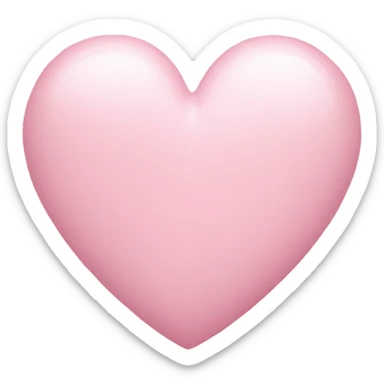Pastel pink heart sticker