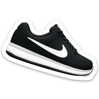 nike logo black sticker