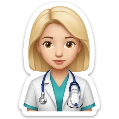 Girl doctor  sticker
