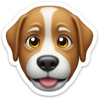 A dog with foam in the mouth from soda sticker