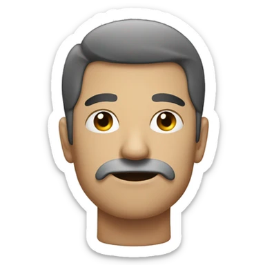 Man plus nose plus fist sticker