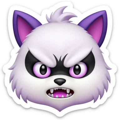 Kuromi angry face sticker