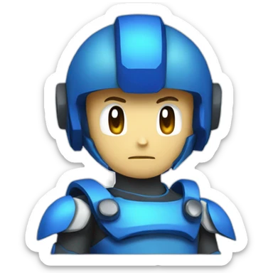 megaman ultimate armor sticker