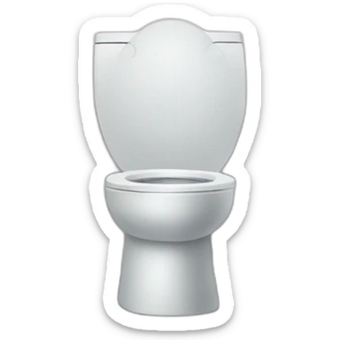 head poking out of a toilet sticker