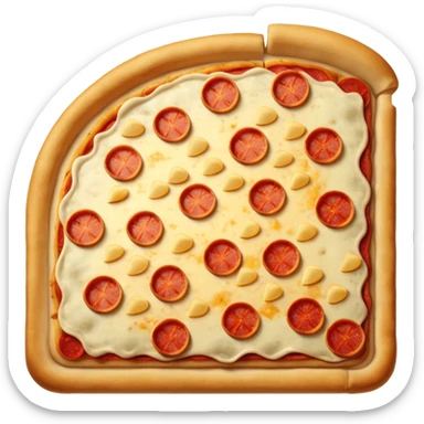 Pizza square sticker