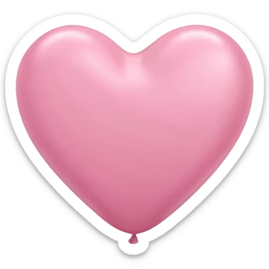 pastel pink heart balloons sticker