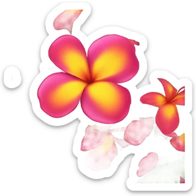Hawaii flower sticker