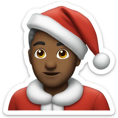 me in a Santa costume  sticker