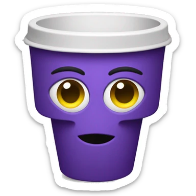 thiefe with purple cup sticker