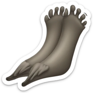 giant bird feet sticker