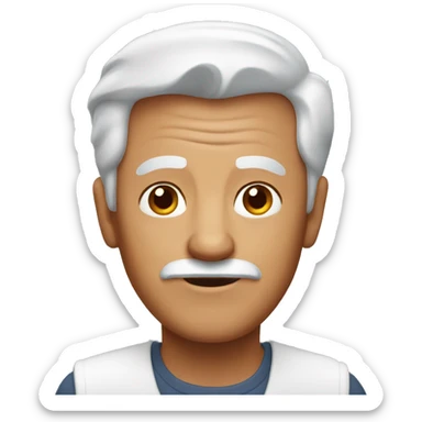 A red-haired grandpa sticker